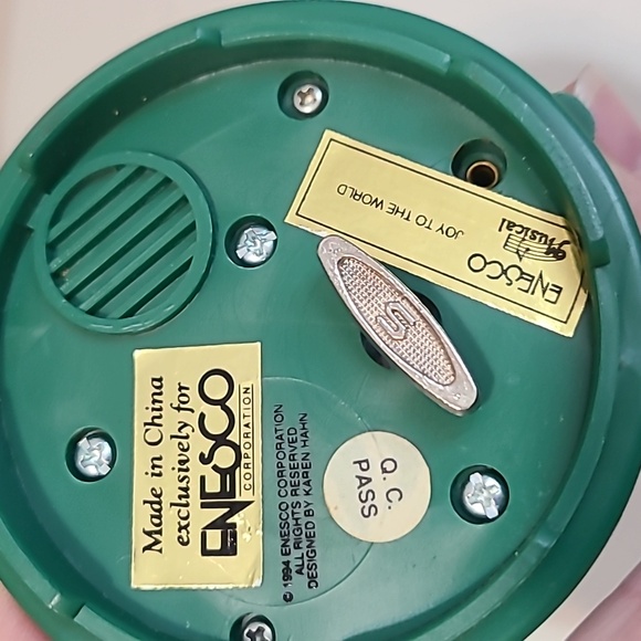 Enesco Joy To The World Music Figurine Mouse Nativity Christmas Angel Baby Jesus - Picture 6 of 6